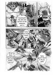 big_muscles black_and_white build_tiger build_tiger_(character) censored comic cum feline fur gamma-g gay greyscale male mammal manga monochrome muscles oral penis tiger translated woo_long 