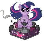  book equine female feral friendship_is_magic hasbro horn horse kart mammal my_little_pony plain_background pony solo theartrix transparent_background twilight_sparkle_(mlp) unicorn 