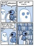  avian bird book comic ghost humor humour male nedroid reginald spirit undead video_games webcomic what 