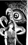  claw claws eye eyes female girl kiseijuu monochrome parasite talon talons 