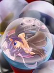  animal_ears bad_id bad_pixiv_id ball bat_wings blue_eyes bunny_ears bunnysuit capsule fetal_position full_body gashapon gradient_hair high_heels horns long_hair minigirl multicolored_hair original pantyhose pointy_ears ribbon shoes solo soma_(artist) usb wings wrist_cuffs 