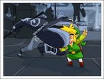  biting blonde_hair hat link om_nom_nom photo_(object) pointy_ears smile swammi the_legend_of_zelda the_legend_of_zelda:_the_wind_waker time_stop toon_link v 