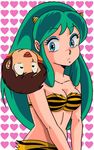  bikini green_hair horns long_hair lum moroboshi_ataru oni swimsuit tagme urusei_yatsura 