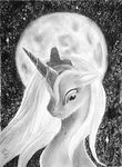  alicorn equine female feral friendship_is_magic horn mammal moon my_little_pony princess_luna_(mlp) solo tears tsitra360 unicorn 