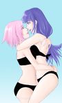  2girls bare_shoulders bikini blue_hair breast_press breasts carrying eye_contact female green_eyes happy haruno_sakura hug hyuuga_hinata incipient_kiss lips lollypopop long_hair looking_at_another love multiple_girls naruto open_mouth pink_hair short_hair smile strapless strapless_bikini strapless_swimsuit swimsuit symmetrical_docking white_eyes yuri 