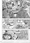  avian banana bird build_tiger build_tiger_(character) comic crow dragon feline fruit gamma-g gay greyscale male mammal manga masturbation monochrome muscles penis pita rice_cake ricecake tiger translated woo_long 