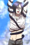  black_hair bleach boy_rape clothed cry glasses ishida_uryuu male male_focus open_mouth rape restrained solo tears tentacle tentacles_on_male under_clothes undressing uzume9 you_gonna_get_raped 