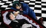  ciel_phantomhive coffin dead kuroshitsuji roses sebastian_michaelis 