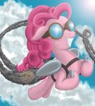  cloud clouds equine eternal-equilibrium eyewear female feral friendship_is_magic fur goggles hasbro hi_res horse jetpack lens_flare mammal my_little_pony pink_fur pinkie_pie_(mlp) pony sky smoke solo 