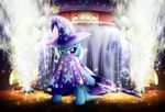  dcpip equine female feral fireworks friendship_is_magic hasbro hat horse mammal my_little_pony pony solo stage trixie_(mlp) unicorn wizard_hat 