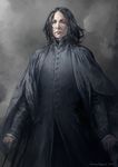  2011 arms_at_sides artist_name black_hair black_jacket black_pants black_robe brown_eyes buttons closed_mouth cowboy_shot harry_potter high_collar holding holding_wand jacket jane_mere long_hair long_sleeves looking_at_viewer male_focus pants pocket realistic robe serious severus_snape shirt signature smoke solo standing wand white_shirt wide_sleeves wind 