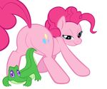  abstract_background alligator chromatic_background cutie_mark edit equine female feral friendship_is_magic fur gummy_(mlp) hasbro horse male mammal my_little_pony pink_fur pinkie_pie_(mlp) plain_background pony reptile scalie tenaflux white_background 