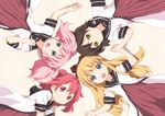  akaza_akari bow funami_yui seifuku toshinou_kyouko twintails yoshikawa_chinatsu yuru_yuri 