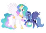  alicorn alpha_channel equine female feral friendship_is_magic hasbro horn horse mammal merejump my_little_pony pegacorn plain_background pony princess_celestia_(mlp) princess_luna_(mlp) transparent_background winged_unicorn wings 