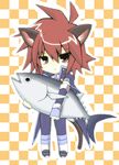  animal_ears cat_ears cat_tail fish kratos_aurion red_eyes red_hair tail tales_of_(series) tales_of_symphonia 