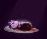  aliasing blood bone dead death decapitation equine female friendship_is_magic gore hair hasbro hat horse my_little_pony pony purple_eyes purple_hair snuff solo twilight_sparkle_(mlp) 