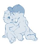  alvin alvin_seville blue_and_white chubby cub cute gay male monochrome nude plain_background seth-iova sketch theodore theodore_seville white_background young 