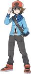  boy nintendo official_art pokemon pokemon_(game) pokemon_black_and_white pokemon_bw solo standing sugimori_ken touya_(pokemon) transparent_background 