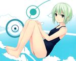  coffee-kizoku cure_girl green_hair school_swimsuit short_hair swimsuit tagme_(character) 
