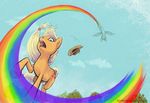  blue_fur contrail cutie_mark duo equine female feral friendship_is_magic fur hasbro horse mammal my_little_pony pair pegasus pony prank presenting rainbow rainbow_dash_(mlp) reaction reaction_image riftryu showing_off swooping swoosh unsafe wings 