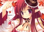  archbishop bad_id bad_pixiv_id breasts cleavage emily_(pure_dream) glasses hat large_breasts long_hair pointy_ears ragnarok_online red_eyes red_hair solo 
