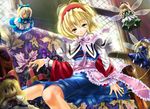  alice_margatroid bad_id bad_pixiv_id blonde_hair book capelet couch doll hairband hajike_akira highres short_hair sitting solo string touhou wings yellow_eyes 