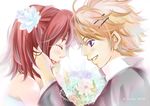  angela_(harvest_moon) bride chase_(harvest_moon) couple flower hair_ornament hairpin harvest_moon harvest_moon:_animal_parade harvest_moon:_tree_of_tranquility molly_(harvest_moon) pixiv_thumbnail resized wedding 