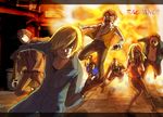  5boys azian_nazia baccano! blonde_hair bomb chainie child donny_(baccano!) explosion glasses gloves graham_spector jacuzzi_splot jumpsuit multiple_boys multiple_girls nice_holystone nick_(baccano!) scar shaft_(baccano) wrench 