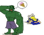  food hulk ice_cream marvel tears wolverine yaoi 