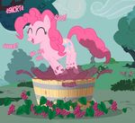  equine female feral friendship_is_magic fruit fur grapes hasbro horse mammal my_little_pony nimaru pink_fur pinkie_pie_(mlp) pony solo 