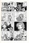  4koma ? animal_ears blood blush_stickers bow braid cat_ears cat_tail check_translation comic greyscale hair_bow harunatsu_akito hat highres kaenbyou_rin komeiji_koishi komeiji_satori mind_reading monochrome multiple_4koma multiple_girls reiuji_utsuho scan smile surprised tail third_eye touhou translated translation_request troll_face twin_braids wings 