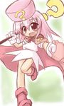  1girl ? cape copyright_request fang gloves hatena_yousei ikkyuu loli pink_hair skirt solo 