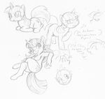  black_and_white chubby cute cutie_mark dialog dragon english_text equine female feral fluttershy_(mlp) friendship_is_magic hasbro horn horse mammal monochrome my_little_pony nude overweight pinkie_pie_(mlp) plain_background pony rainbow_dash_(mlp) scalie sireez sketch spike_(mlp) tame text twilight_sparkle_(mlp) unicorn white_background 