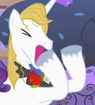  douchebag equine feral friendship_is_magic hasbro horn horse male mammal my_little_pony prince_blueblood_(mlp) solo tongue unicorn unknown_artist yuck 