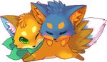  bandanna canine cub cute feral fox mammal plain_background sleeping transparent_background vengefulspirits young 