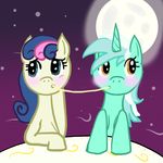  bonbon_(mlp) couple cute disney duo eating equine female feral food friendship_is_magic hasbro horn horse lady_and_the_tramp lesbian lyra_(mlp) lyra_heartstrings_(mlp) mammal moon my_little_pony parody pony spaghetti spaghetti_scene strand table unicorn unknown_artist wheatley 