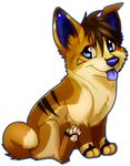  canine cub cute dog female feral looking_at_viewer mammal plain_background solo tongue transparent_background vengefulspirits young 