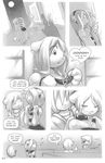  &hearts; blush collar comic crossdressing feline gay girly greyscale lion male mammal miu miu_(artist) monochrome monotone nero_(miu) rio_(miu) skirt 