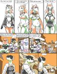  blush bondage_gear breasts brother clothed clothing comic dragon dranz female horn maid_uniform male nipples reiger scalie sibling skimpy swimsuit tight_clothing 