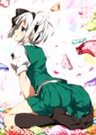  aqua_panties arched_back arm_support ass black_hairband black_legwear blue_eyes blue_panties blush bow bow_panties feet food_print frilled_panties frills from_behind green_panties hair_bow hairband kneehighs kneeling konpaku_youmu leaning_forward looking_back multiple_panties orange_panties panties pink_panties pleated_skirt polka_dot polka_dot_panties print_panties red_panties sazanami_mio short_hair side-tie_panties silver_hair sitting skirt skirt_set solo strawberry_panties strawberry_print striped striped_panties touhou underwear vest wariza 