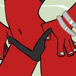  animated bracelet butt female gif jewelry loop navel panties panty_and_stocking_with_garterbelt pussy red red_skin scanty solo standing underwear undressing unknown_artist white_nails 