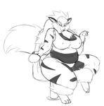  anthrofied arcanine beckoning black_and_white bra breasts canine chest_tuft chubby clothed clothing female fur gillpanda mammal monochrome nintendo obese overweight panties plain_background pok&#233;mon pok&#233;morph pok&eacute;mon sitting skimpy solo tuft underwear video_games white_background wide_hips 