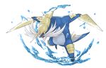  nintendo no_humans pokemon samurott seashell shell sword water weapon 