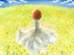  child dress field flower light meiko sakine_meiko short_hair solo vocaloid yanagisato_ao 