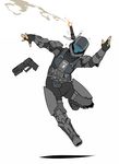  ario armor explosive grenade gun halo_(game) handgun helmet m6 male_focus odst power_suit solo weapon 