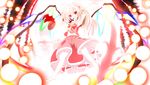  blonde_hair flandre_scarlet ponytail red_eyes short_hair side_ponytail solo sukage touhou wings 