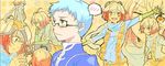  1girl bad_id bad_pixiv_id blue_hair blush cogiku glasses hubert_ozwell multicolored_hair multiple_persona pascal red_hair tales_of_(series) tales_of_graces two-tone_hair white_hair 