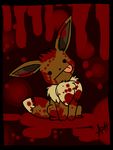 blood canine eevee fox looking_at_viewer mammal nintendo pok&#233;mon pok&eacute;mon solo tongue vengefulspirits video_games 