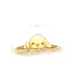  bad_pixiv_id buried english gen_1_pokemon hairy_pikachu no_humans pikachu pokemon pokemon_(creature) simple_background solo white_background yama_(rabbit_room) 