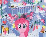  cupcake equine escher female friendship_is_magic fur hasbro horse inspired_by_proper_art mammal my_little_pony parasprite parasprite_(mlp) pink_fur pinkie_pie_(mlp) pony unknown_artist 